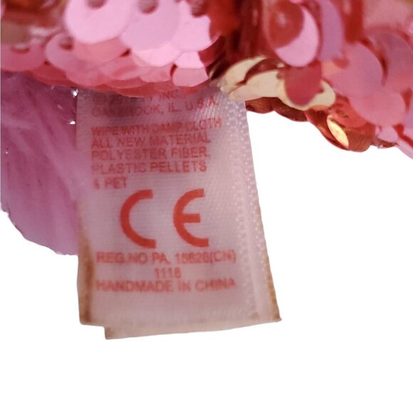 Ty Flippables Plush Unicorn “Sunset” Pink With Reversible Sequin NEW Tagged - Picture 6 of 8